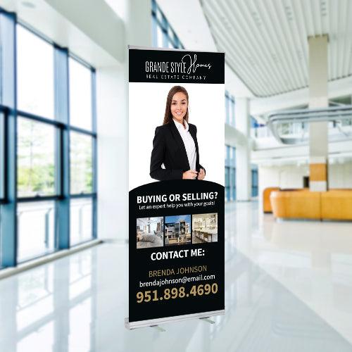 33x81 RETRACTABLE BANNER #2- GRAND STYLE HOMES - Estate Prints