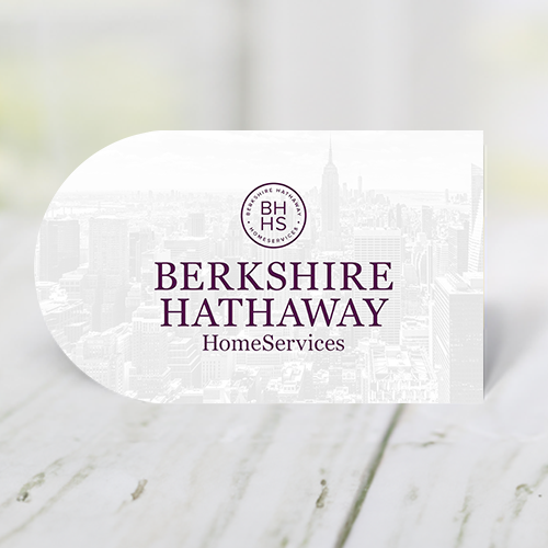 HALF CIRCLE BUSINESS CARD FRONT/BACK #8 - BERKSHIRE HATHAWAY