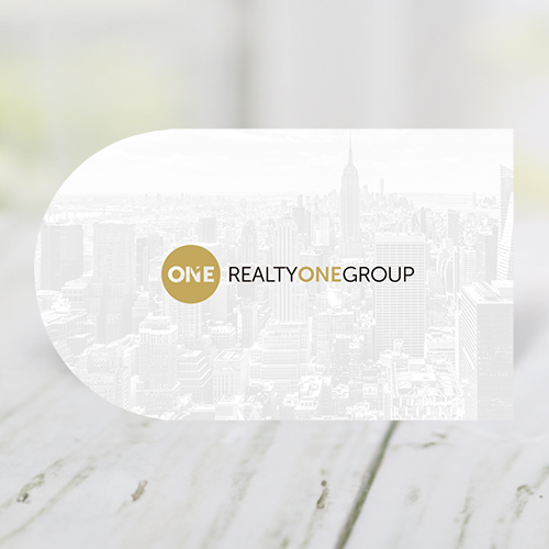 HALF CIRCLE BUSINESS CARD FRONT/BACK #8 - REALTY ONE GROUP