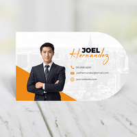 HALF CIRCLE BUSINESS CARD FRONT/BACK #5 - AGENCY ONE - Estate Prints