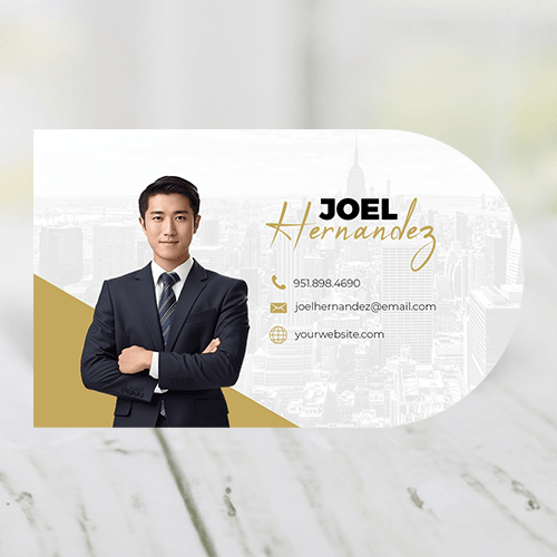 HALF CIRCLE BUSINESS CARD FRONT/BACK #8 - REALTY ONE GROUP - Estate Prints