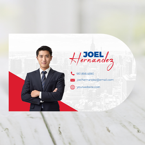 HALF CIRCLE BUSINESS CARD FRONT/BACK #4 - REMAX