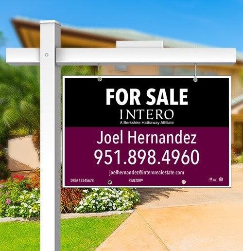 24x36 FOR SALE SIGN #1 - INTERO - Estate Prints