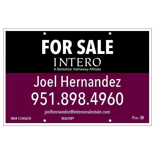 24x36 FOR SALE SIGN #1 - INTERO - Estate Prints