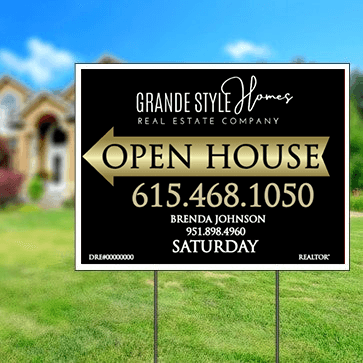 18x24 OPEN HOUSE #1 - Grande Style Homes - Estate Prints