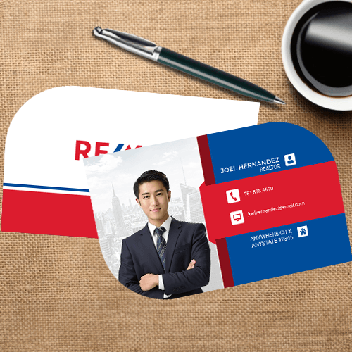 LEAF BUSINESS CARD FRONT/BACK #5 - REMAX - Estate Prints