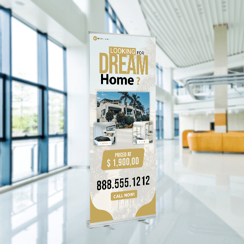 33x81 RETRACTABLE BANNER #1 - ONE REALTY GROUP - Estate Prints
