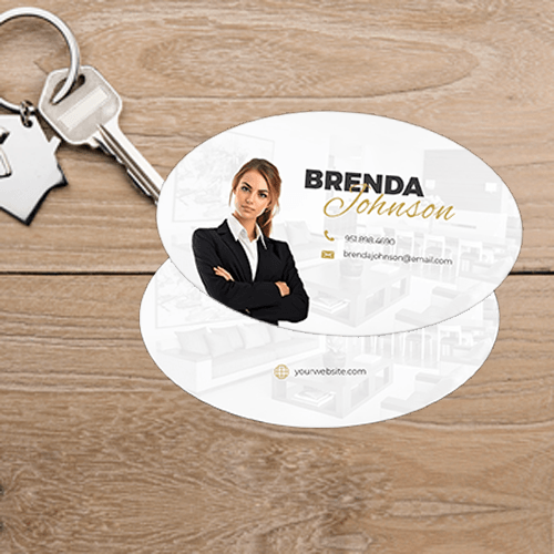 OVAL BUSINESS CARD FRONT/BACK #10 - REALTY ONE GROUP - Estate Prints