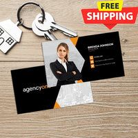 BUSINESS CARD FRONT/BACK #10 - AGENCY ONE