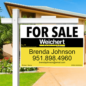 24x36 FOR SALE SIGN #1 - WEICHERT REALTORS - Estate Prints