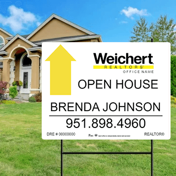 18x24 OPEN HOUSE SIGN #7 - WEICHERT REALTORS - Estate Prints