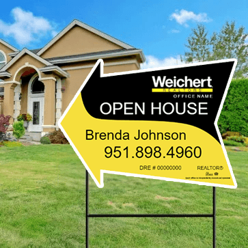 18x24 OPEN HOUSE SIGN #8 - WEICHERT REALTORS - Estate Prints