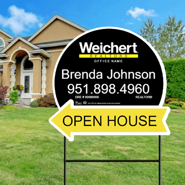 18x24 OPEN HOUSE SIGN #9 - WEICHERT REALTORS - Estate Prints