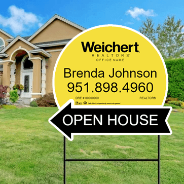 18x24 OPEN HOUSE SIGN #10 - WEICHERT REALTORS - Estate Prints