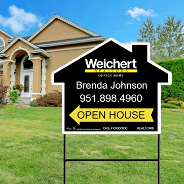 18x24 OPEN HOUSE SIGN #11 - WEICHERT REALTORS - Estate Prints