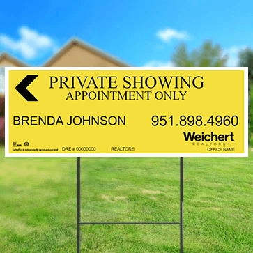 9x24 OPEN HOUSE SIGN #4 - WEICHERT REALTORS - Estate Prints