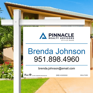 24x32 FOR SALE SIGN #2 - PINNACLE REALTY ADVISORS - Estate Prints