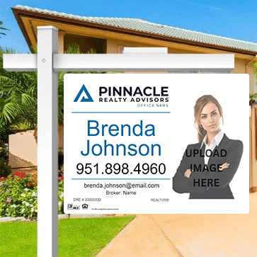 24x32 FOR SALE SIGN #4 - PINNACLE REALTY ADVISORS - Estate Prints