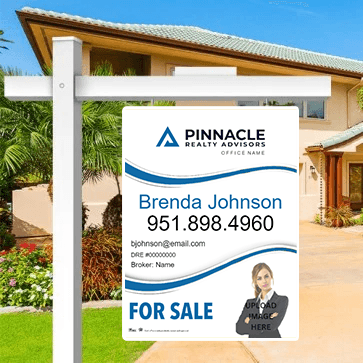 24x32 FOR SALE SIGN #9 - PINNACLE REALTY ADVISORS - Estate Prints