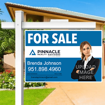 24x36 FOR SALE SIGN #2 - PINNACLE REALTY ADVISORS - Estate Prints