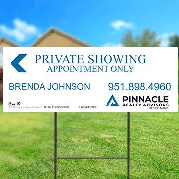 9x24 OPEN HOUSE SIGN #2 - PINNACLE REALTY ADVISORS - Estate Prints