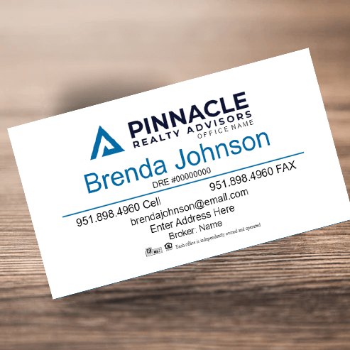 3.5x2 BUSINESS CARD #2 - PINNACLE REALTY ADVISORS - Estate Prints