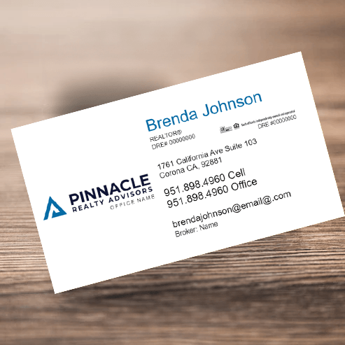 3.5x2 BUSINESS CARD #5 - PINNACLE REALTY ADVISORS - Estate Prints