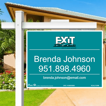 24x32 FOR SALE SIGN #7 - EXIT REALTY - Estate Prints