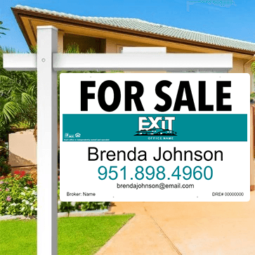 24x36 FOR SALE SIGN #1 - EXIT REALTY - Estate Prints