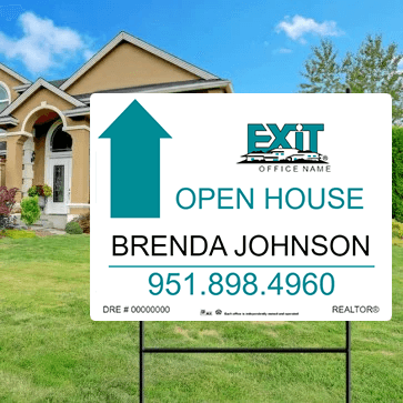 18x24 OPEN HOUSE SIGN #4 - EXIT REALTY - Estate Prints