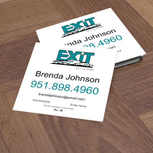 3x3 BUSINESS CARD #1 - EXIT REALTY - Estate Prints