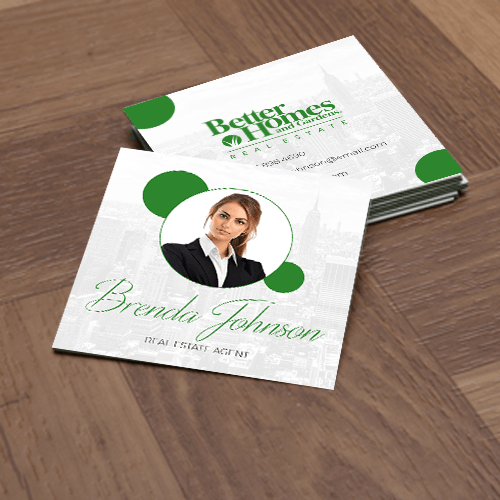 3x3 SQUARE BUSINESS CARD FRONT/BACK #9 - BETTER HOMES & GARDENS - Estate Prints