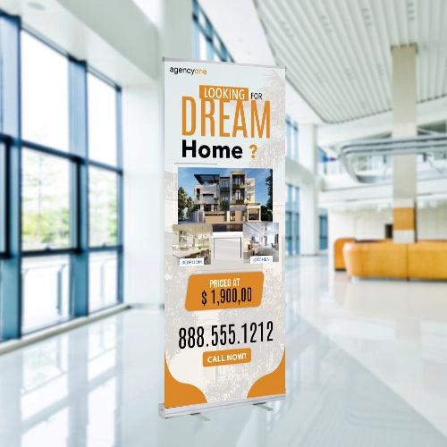 33x81 RETRACTABLE BANNER #1 - Agency One - Estate Prints