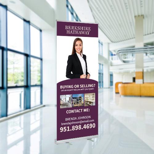 33x81 RETRACTABLE BANNER #2 - Berkshire Hathaway - Estate Prints