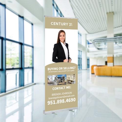 33x81 RETRACTABLE BANNER #2 - Century 21 - Estate Prints