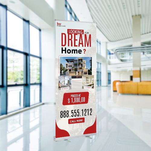 33x81 RETRACTABLE BANNER #1 - Keller Williams - Estate Prints