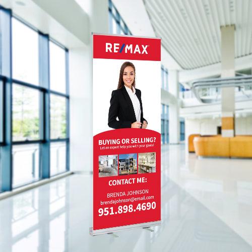 33x81 RETRACTABLE BANNER #2 - REMAX - Estate Prints