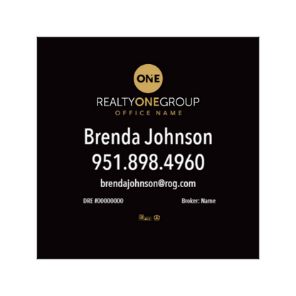 3x3 SQUARE Business Card#1 Realty One Group