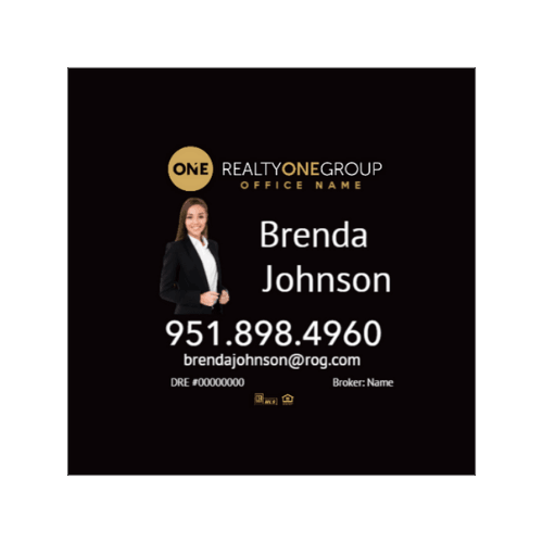 3x3 SQUARE Business Card#2 Realty One Group - Estate Prints