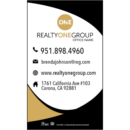 3.5x2 Business Card#6 Realty One Group - Estate Prints