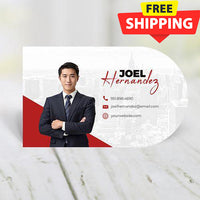 HALF CIRCLE BUSINESS CARD FRONT/BACK #21 - KELLER WILLIAMS