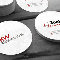 CIRCLE BUSINESS CARD FRONT/BACK #20 - KELLER WILLIAMS - Estate Prints