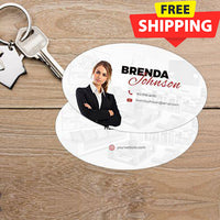 OVAL BUSINESS CARD FRONT/BACK #23 - KELLER WILLIAMS