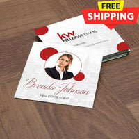 3x3 SQUARE BUSINESS CARD FRONT/BACK #24 - KELLER WILLIAMS