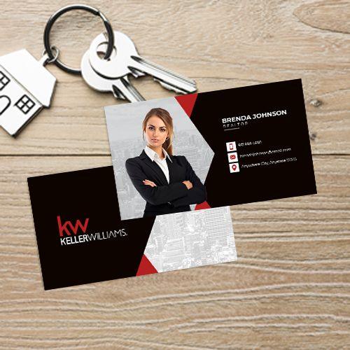 BUSINESS CARD FRONT/BACK #25 - KELLER WILLIAMS - Estate Prints