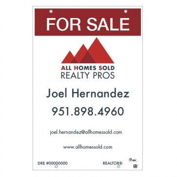 24x36 FOR SALE SIGN #7 - ALL HOMES SOLD - Estate Prints