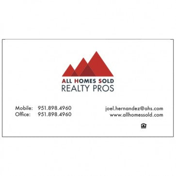 BUSINESS CARD FRONT/BACK #3 - ALL HOMES SOLD