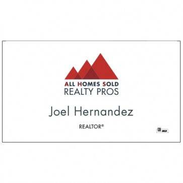 BUSINESS CARD FRONT/BACK #3 - ALL HOMES SOLD