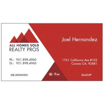 BUSINESS CARD FRONT/BACK #4 - ALL HOMES SOLD - Estate Prints