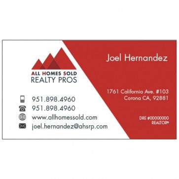 BUSINESS CARD #5 - ALL HOMES SOLD